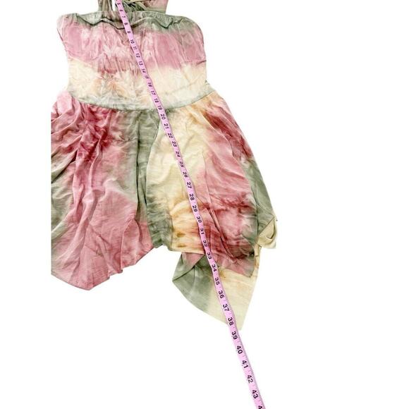 Dansco Watercolor Multicolor High Neck Lyrical Costume Sharkbite Hem Adult Large - Picture 12 of 12